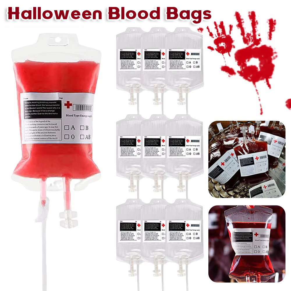 Halloween Blood Bags Cosplay Dress Up Props Alcohol Juice Drinking