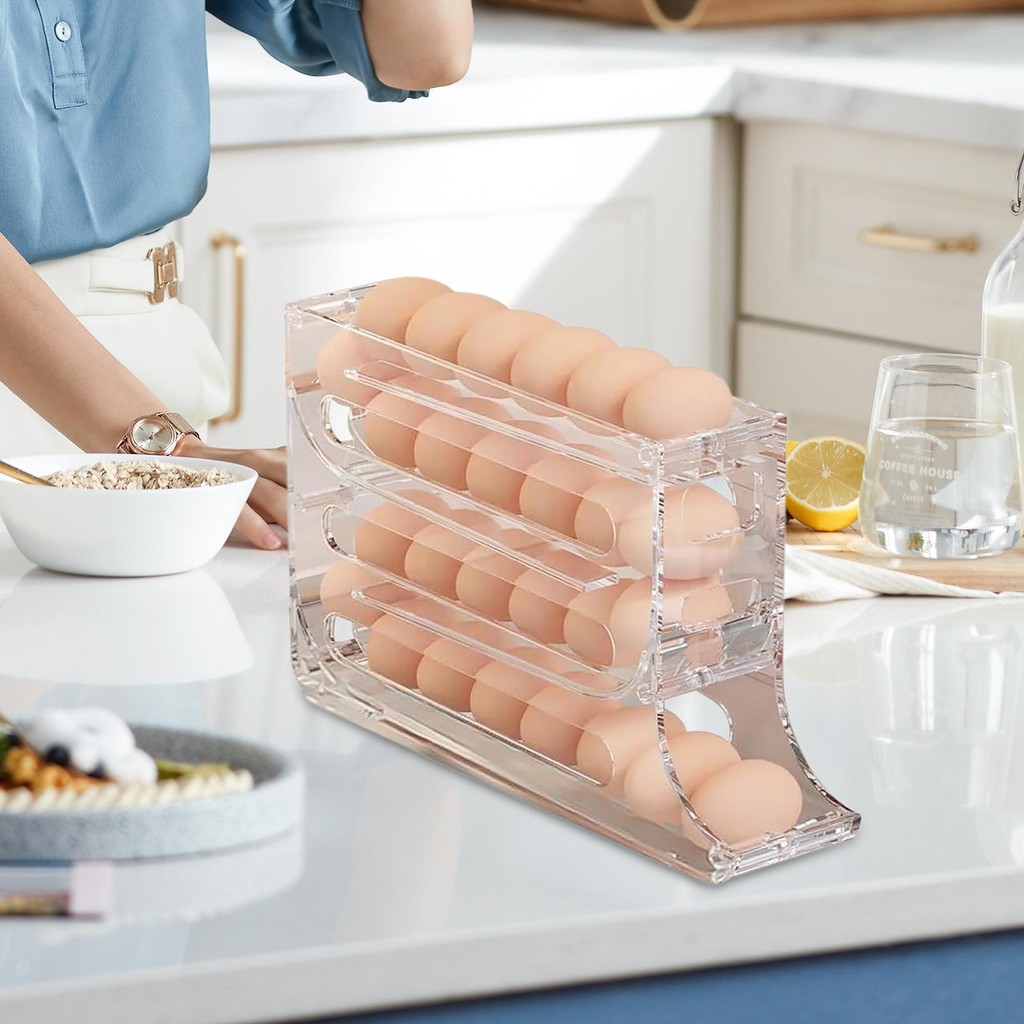 Refrigerator Egg Tray 4Layer Egg Holder Refrigerator Rack SpaceSaving