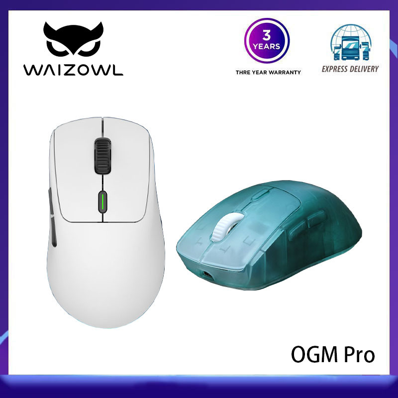 Waizowl OGM PRO Ink Feather Wireless Mouse 3395 Esports Gaming Mouse ...