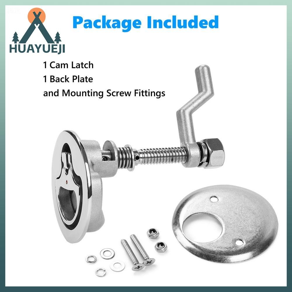 316 Stainless Marine 316 Stainless Steel Boat Cam Latches - Flush Mount  Marine Hatch Handles (Pack Of 2) Adjustable Boat Latches, image size:1000x1000
