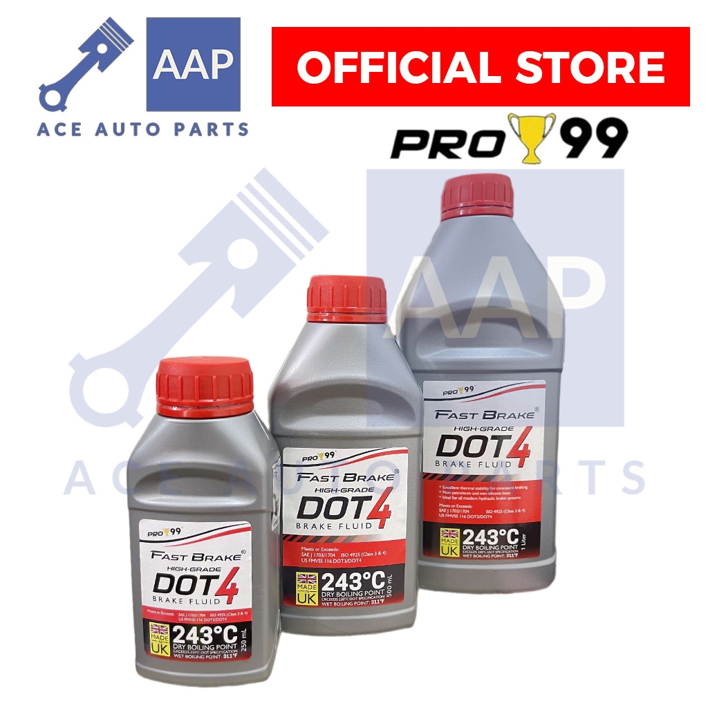 Pro99 Heavy Duty Brake Fluid DOT3 DOT4 (250mL) Shopee Philippines