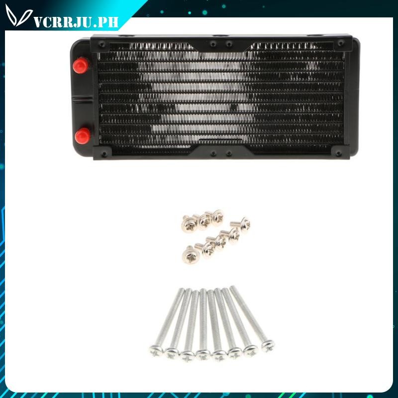 [vcrrju] 240mm Aluminum Computer Radiator 10 Pipe Cooling Cooler for ...