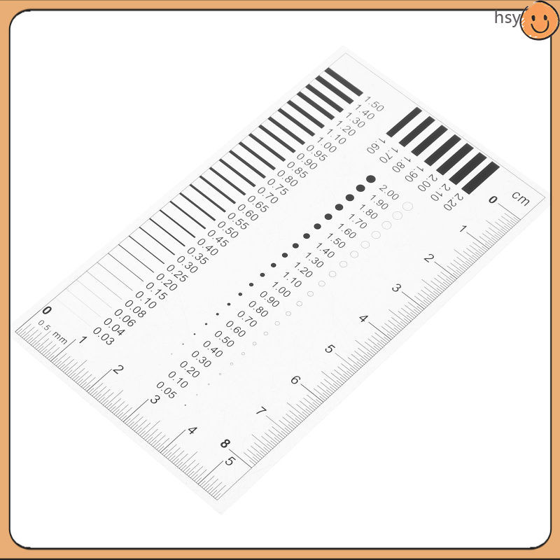 Badge Gauge Transparent Ruler Flaw Detection Film Crack Width ...