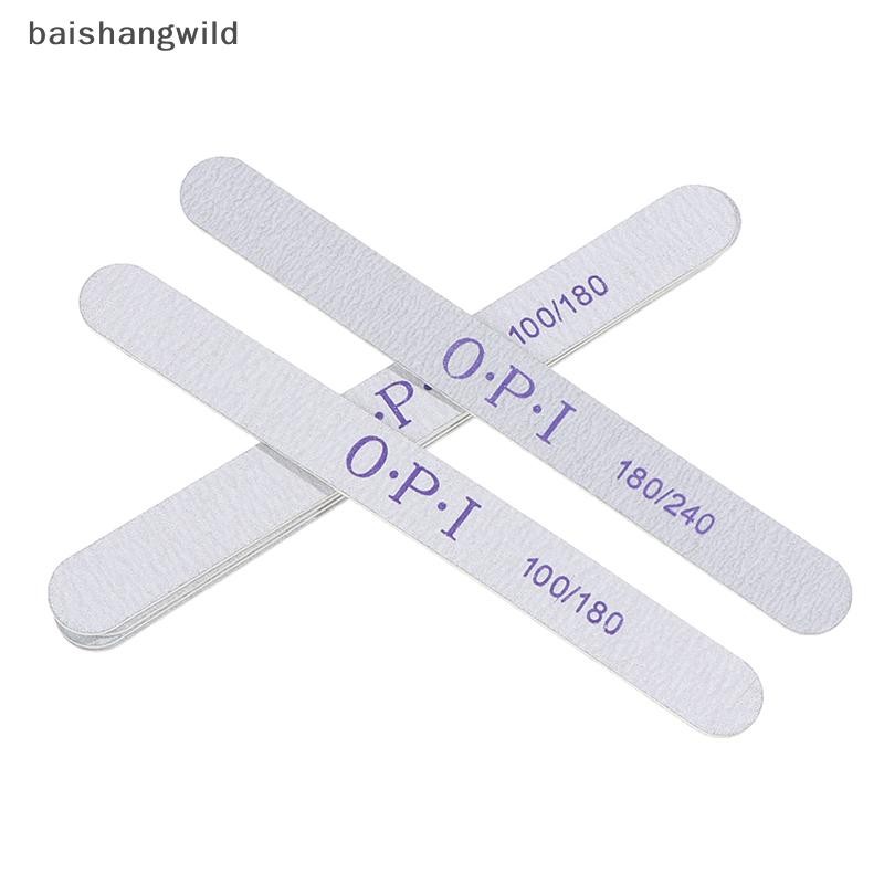 BASD 10Pcs Wood Nail File Thick Double Side Nail Art Sanding Buffer ...