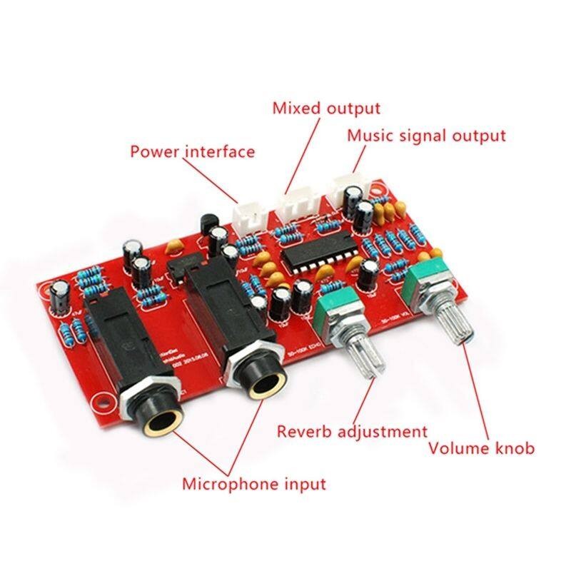 ж-DIY PT2399 Digital Microphone Amplifier Board Karaoke Plate Reverb ...