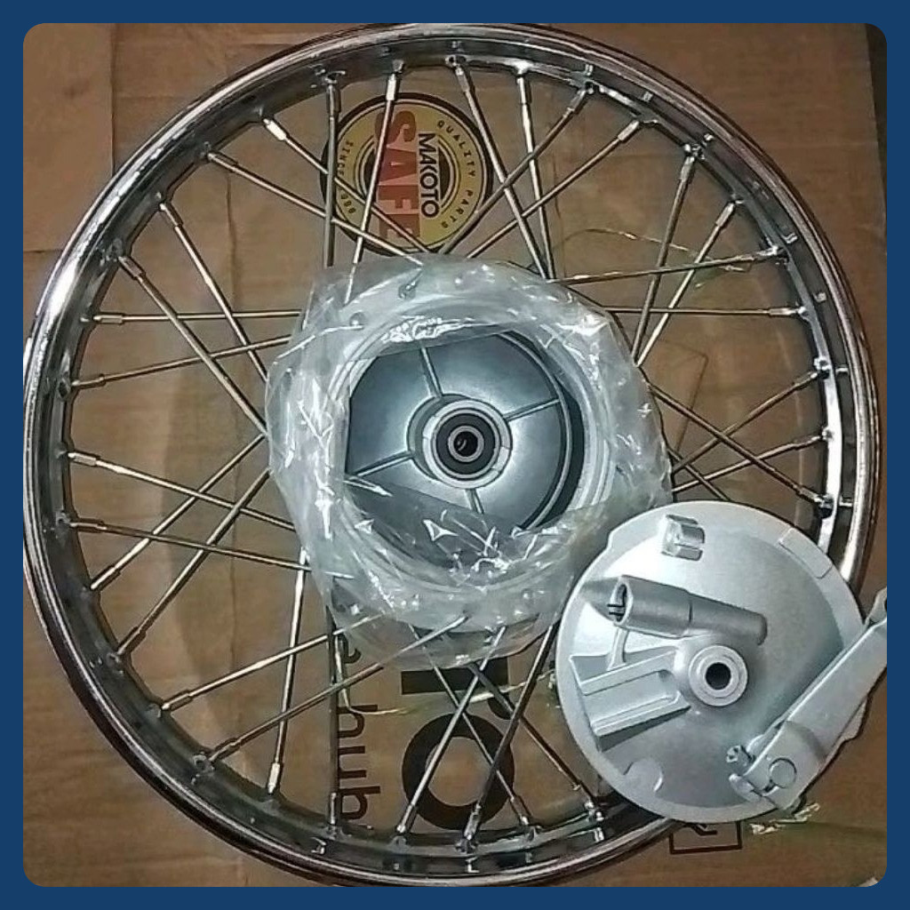 Front Hub Assy for RUSI 125 w/ Bearing Oil Seal Brake Panel Shoe ...