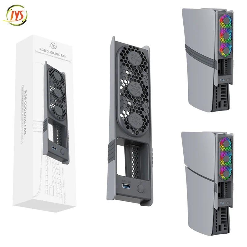 For PS5 Pro/PS5 Slim Cooling Fan External Fan RGB Intelligent ...