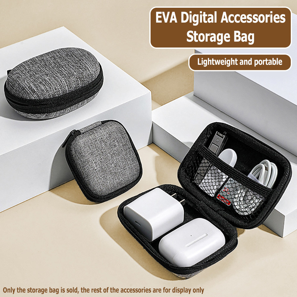 EVA Cable Storage Bag Digital Accessory Organizer Pouch Travel Pouch ...
