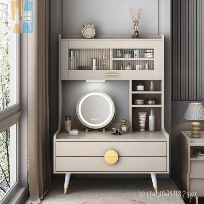 Light Luxury Bay Window Dressing Table Storage Dresser Simple Small ...