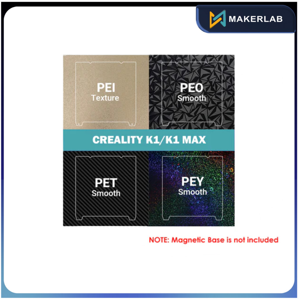 Creality K1 l K1 Max Build Plate PEI PEO PET PEY Double-Sided Printing ...