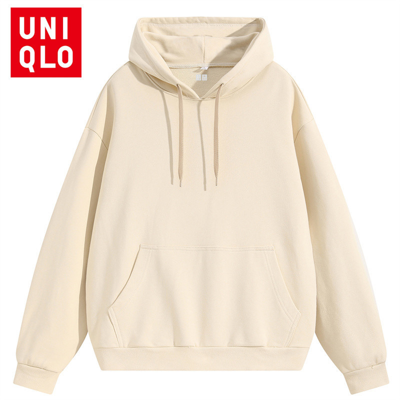 Uniqlo Longsleeved hooded men's jacket droppedshoulder zipup