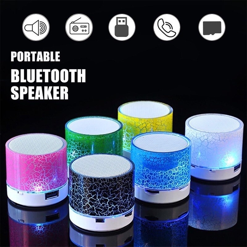 A9 Mini Wireless Bluetooth Crack Speaker Portable Rechargeable With LED ...