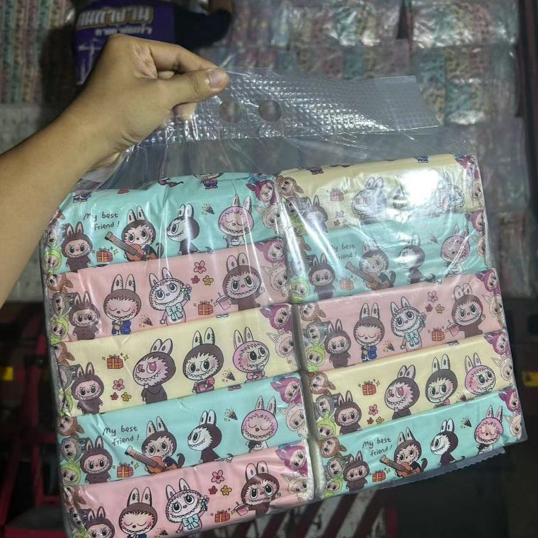 Labubu Pattern [1 Pack 10 Packs] Including Cute Dust Free 3 Layers ...