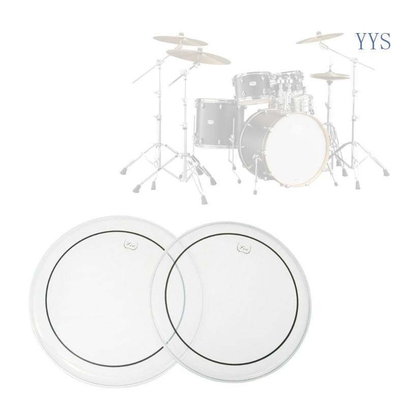 YYS Double Layer Bass Drum Patches Skin Replacement SelfAdhesive