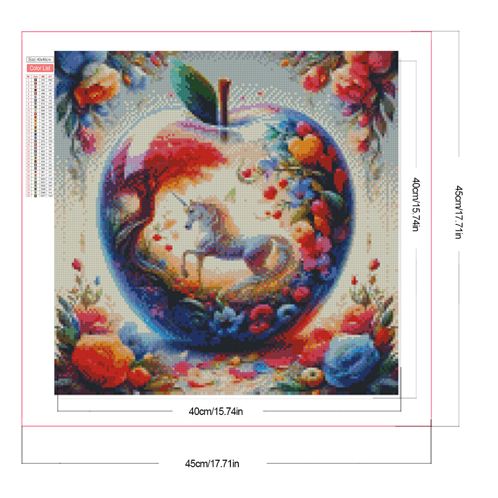 5D DIY Full Square Drill Diamond Painting Kit Home Decor Art 45x45cm ...