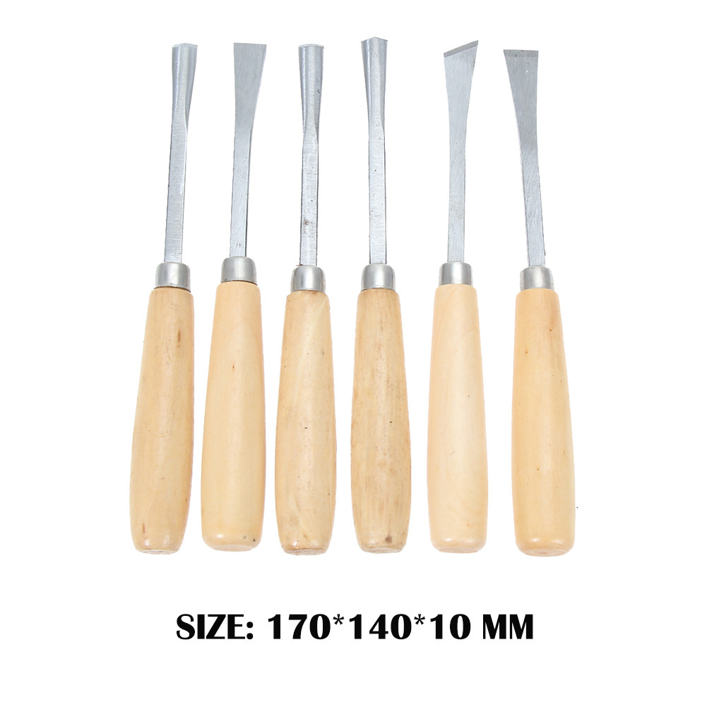 6pcs Manual Wood Carving Hand Chisel Tool Set Carpenters Woodworking ...