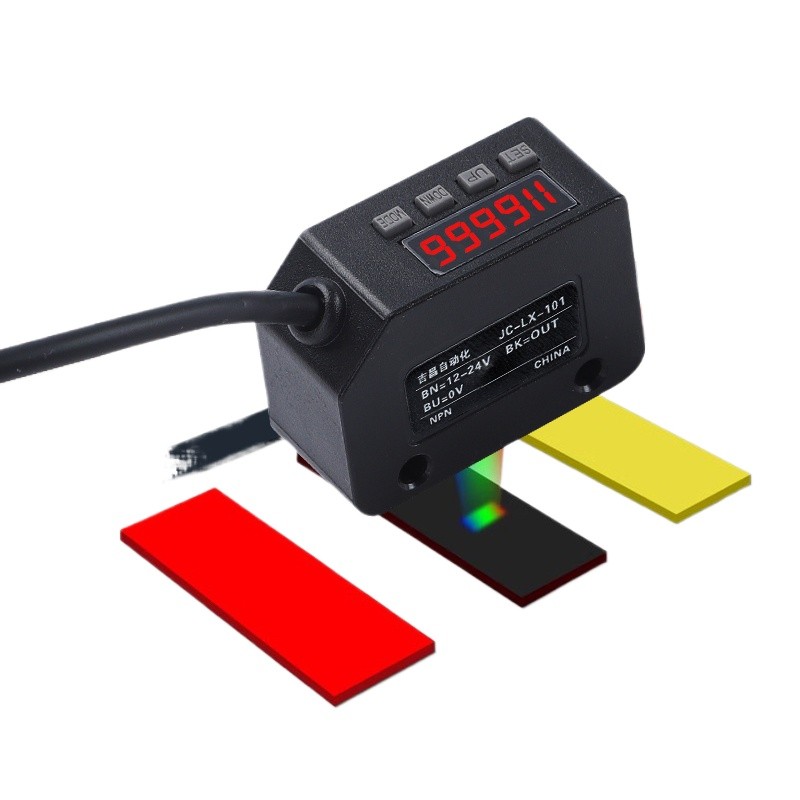 Color sensor JC-LX-101 intelligent color mark sensor identification ...
