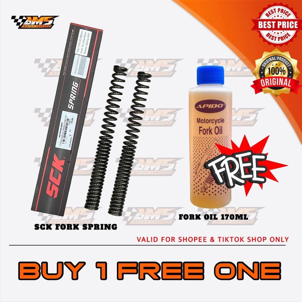 YAMAHA / HONDA / SYM SCK SPRING FORK PERFORMANCE (FREE FORK OIL ...