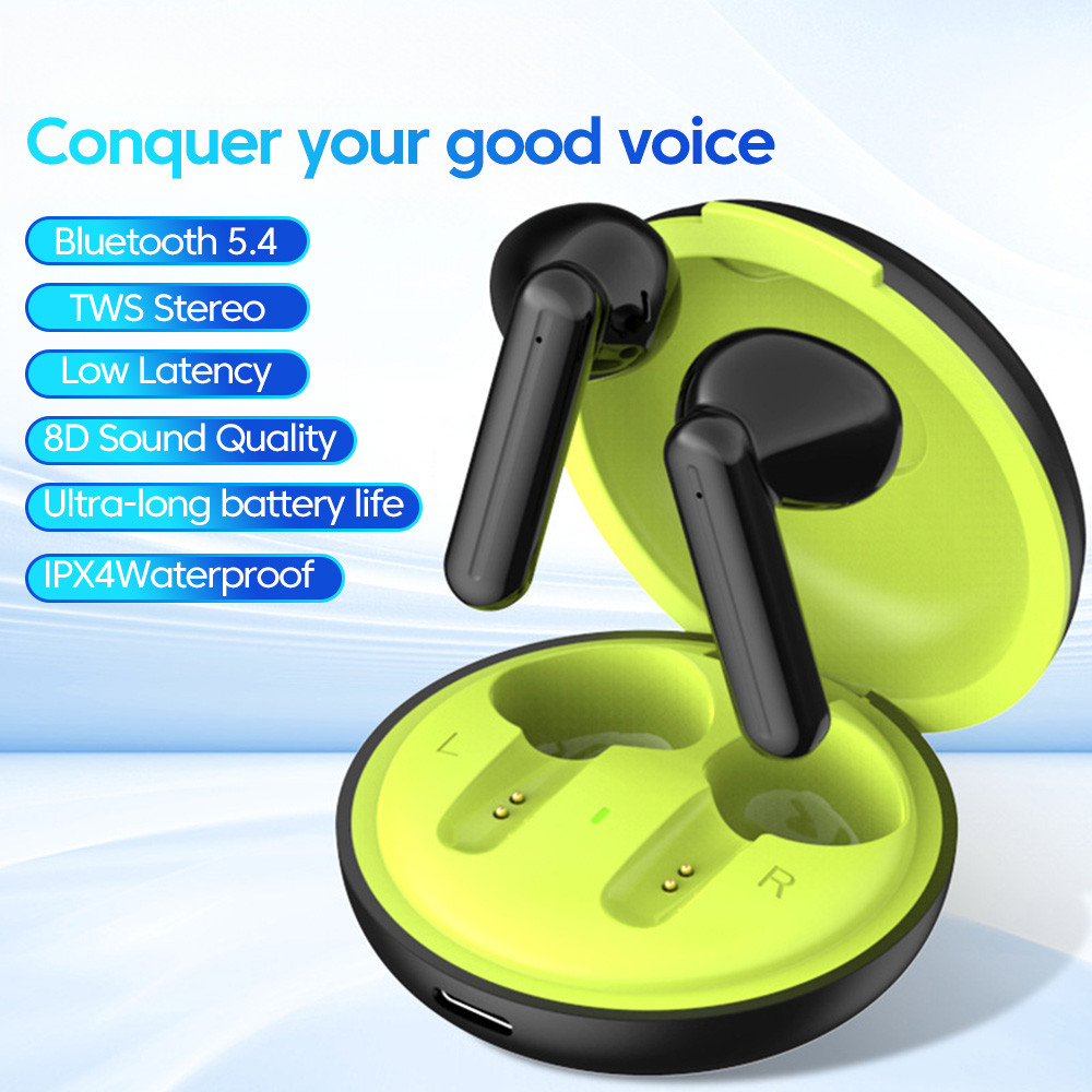 DM06 True Wireless Earphones Bluetooth 5.4 Earbuds IPX4 Waterproof 30H