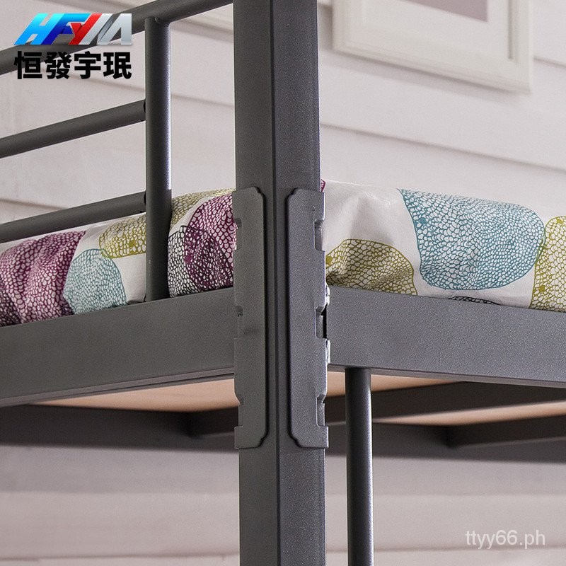Dormitory DoubleLayer Metal Bed Student Apartment Height Iron Bed