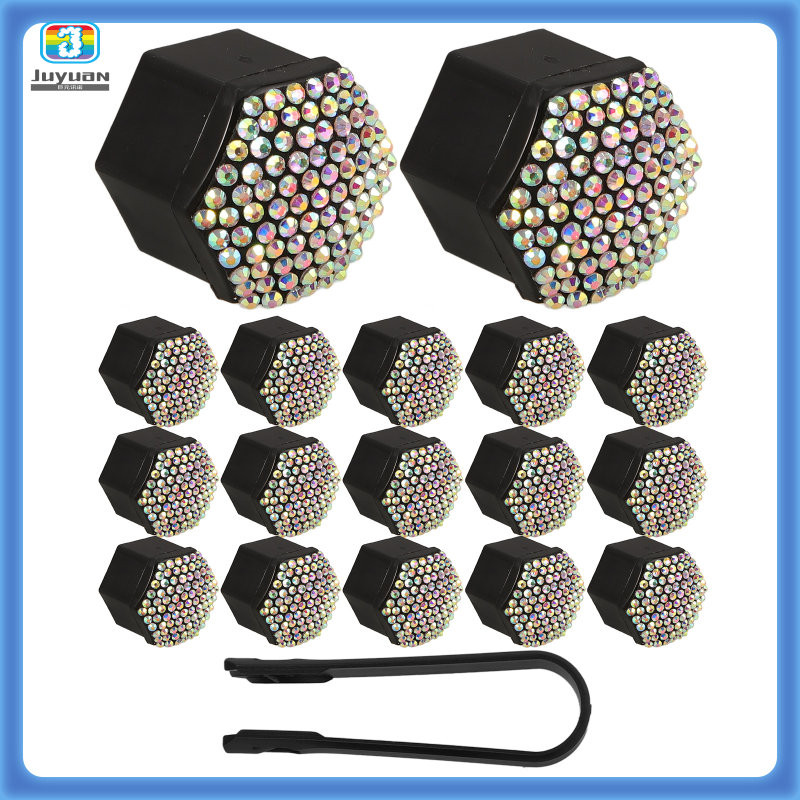 20 Pcs Truck Wheelies Car Trailer Hub Decorative Cap Lug Nut Covers for