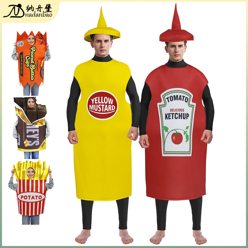 Halloween Snacks Party Costume French Fries Adult Stage Performance ...