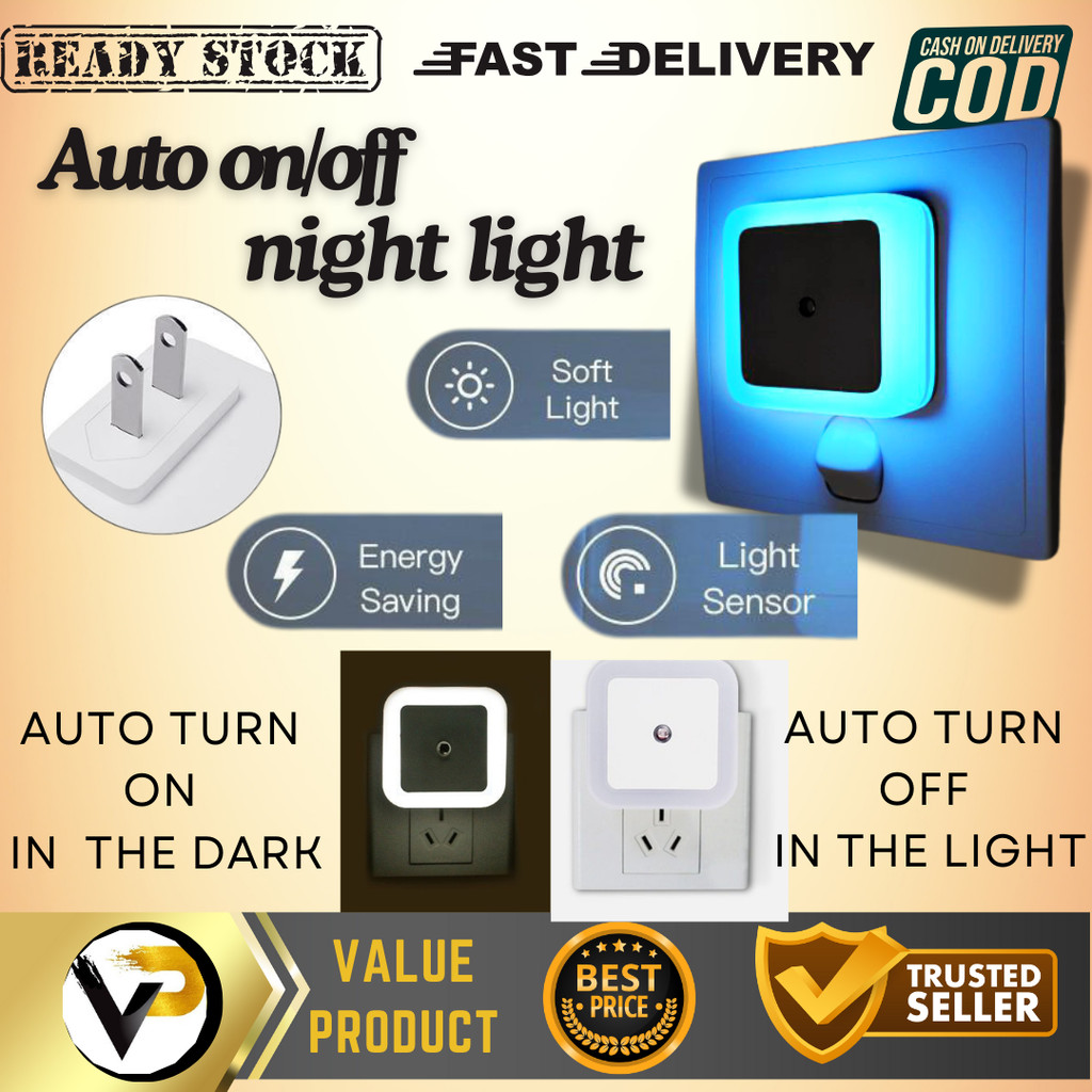Smart Sensory Led Light Automatic ON/OFF US PLUG | Shopee Philippines