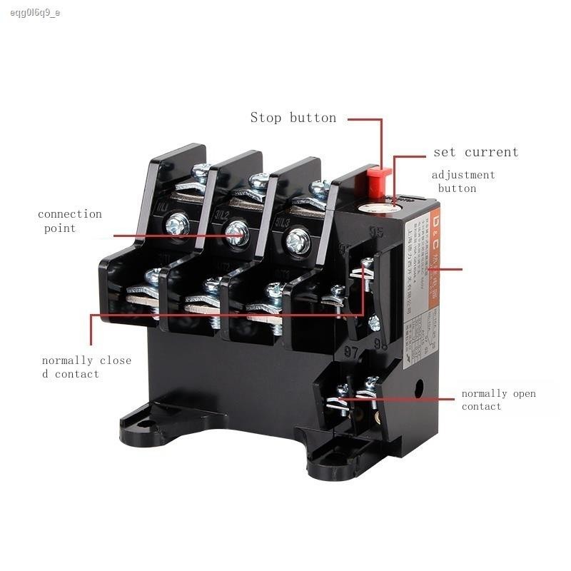 JR36-20 thermal overload relay 3.5A 5A 7.2A 11A 16A 22A 32A motor ...