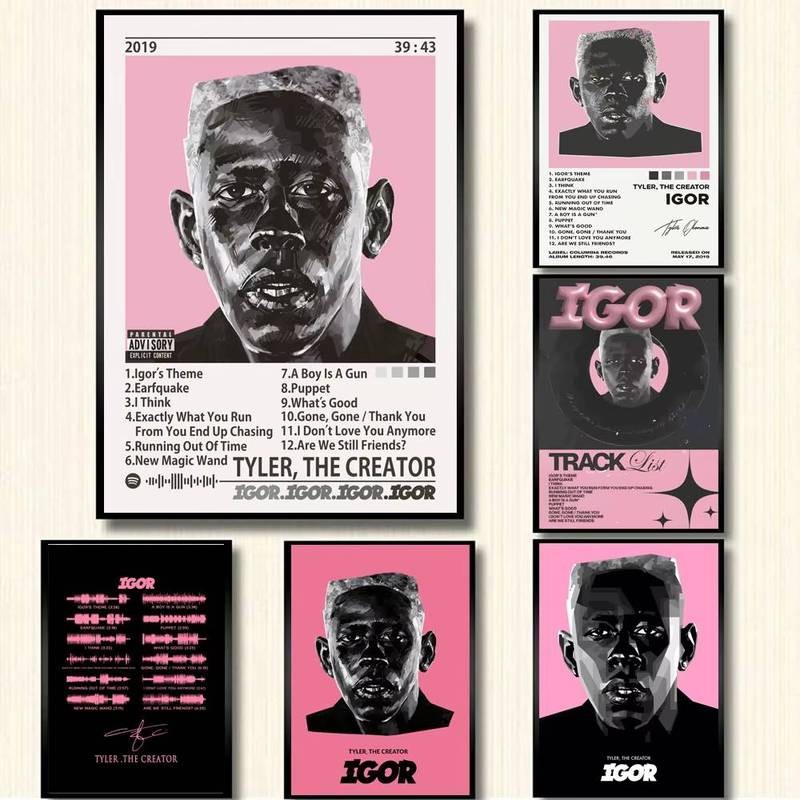 Tyler The Creator Music Poster Album Cover Flower Boy IGOR Hip Hop ...