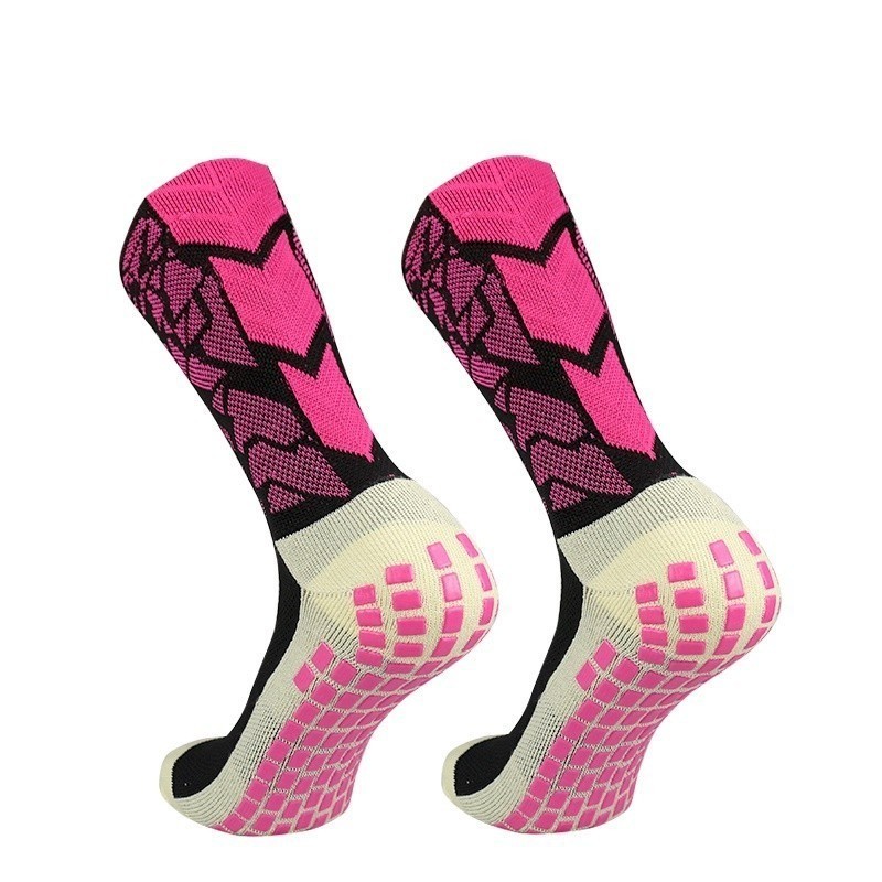 Color Football Sports Socks Mid-Tube Anti-Slip Competition Training ...