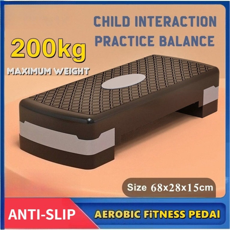 Aerobic Stepper Adjustable Height Workout Exercise Step Platform ...