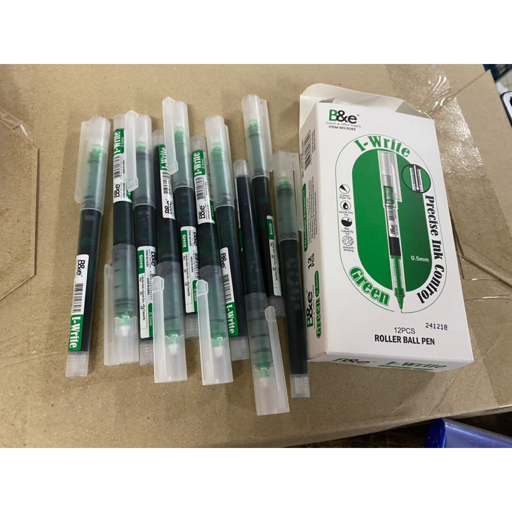 whosale 1box 12pcs B&e green i-write gel ink pen ,green ink pen ...