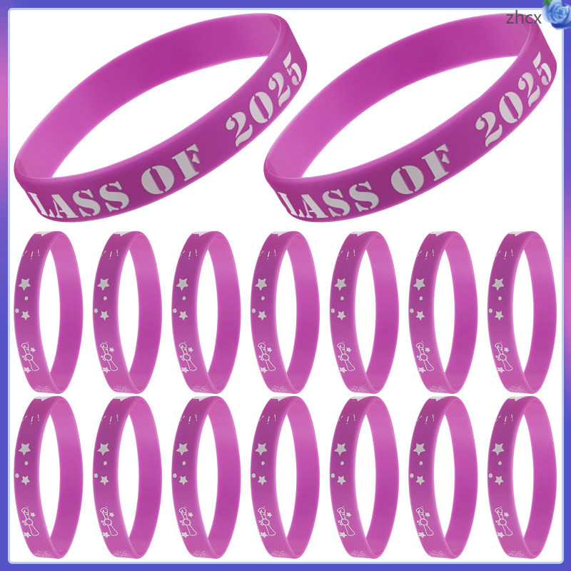 Theme Party Wristbands Bracelets Class of 2025 Silicone College ...