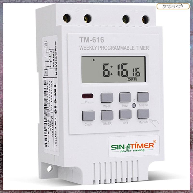 SINOTIMER TM616W-2 30A 220V Relay Timer Control Timer Din Rail Moun ...
