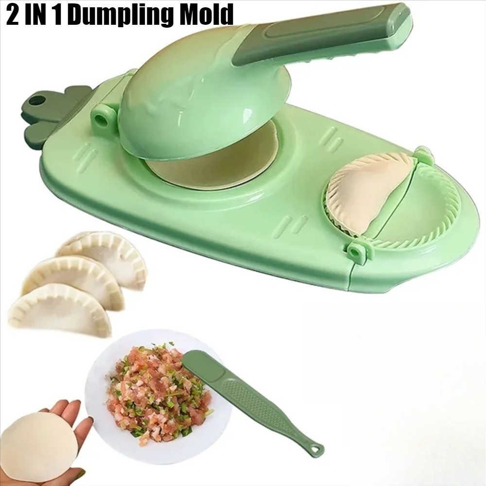 2 In 1 Dumpling Maker Plastic Dumpling Skin Mould Portable DIY Dough ...