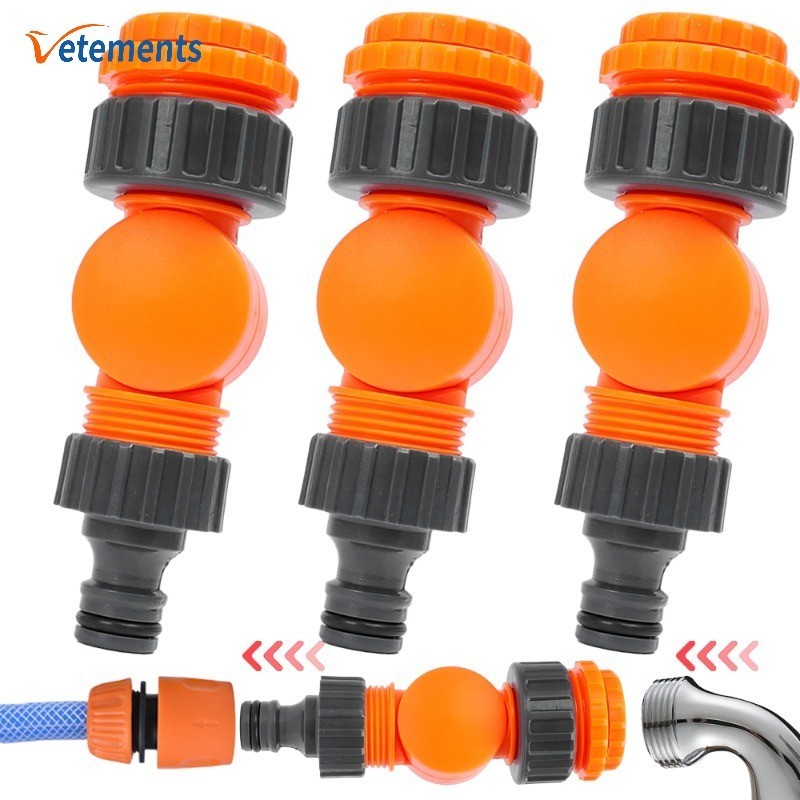 Garden Watering Faucet Connector - 180° Rotatable Thread Water Tap ...