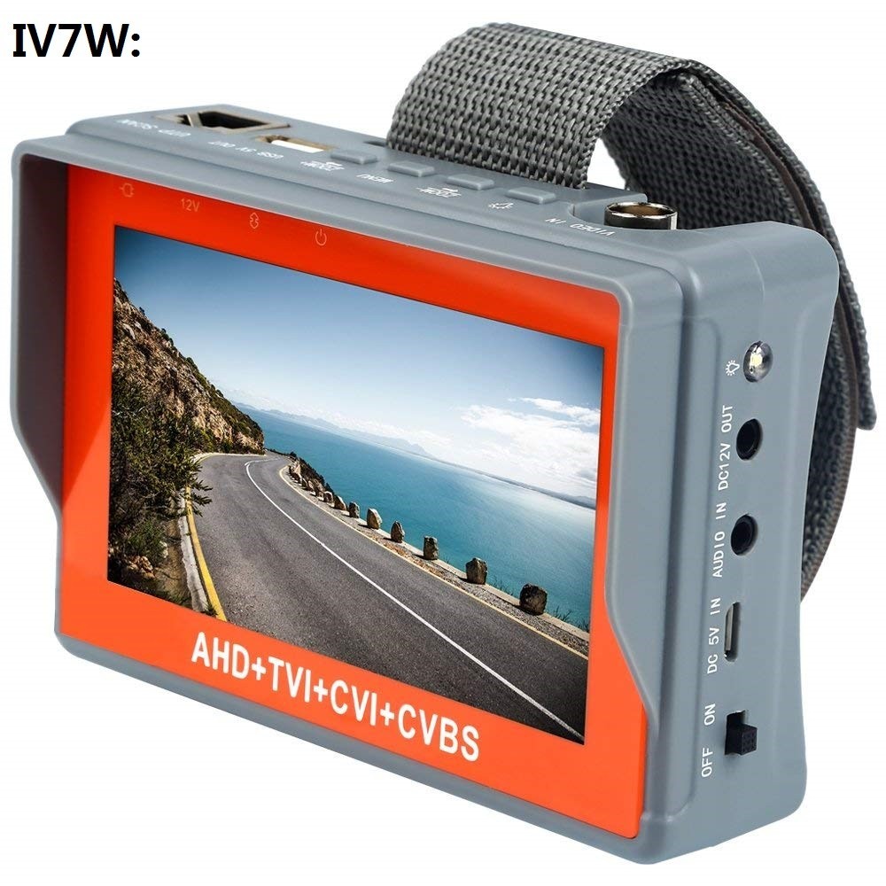 4.3 Inch HD AHD TVI CCTV Camera Tester Audio 12V1A 5V2A Monitor UTP ...