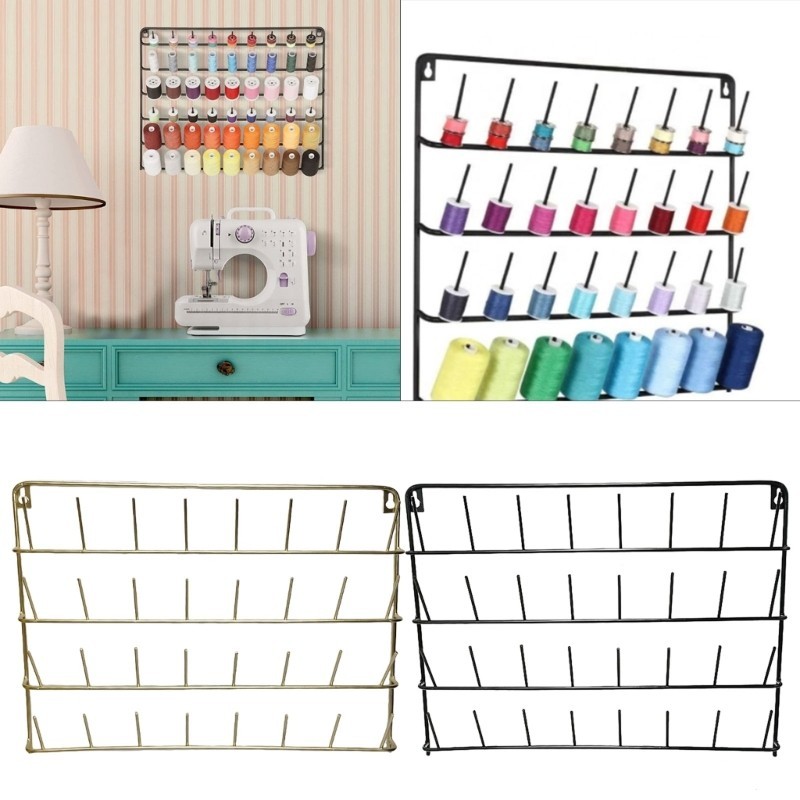 BST Wall Mounted Thread Holder for Spools Sewing Thread Organizer with ...
