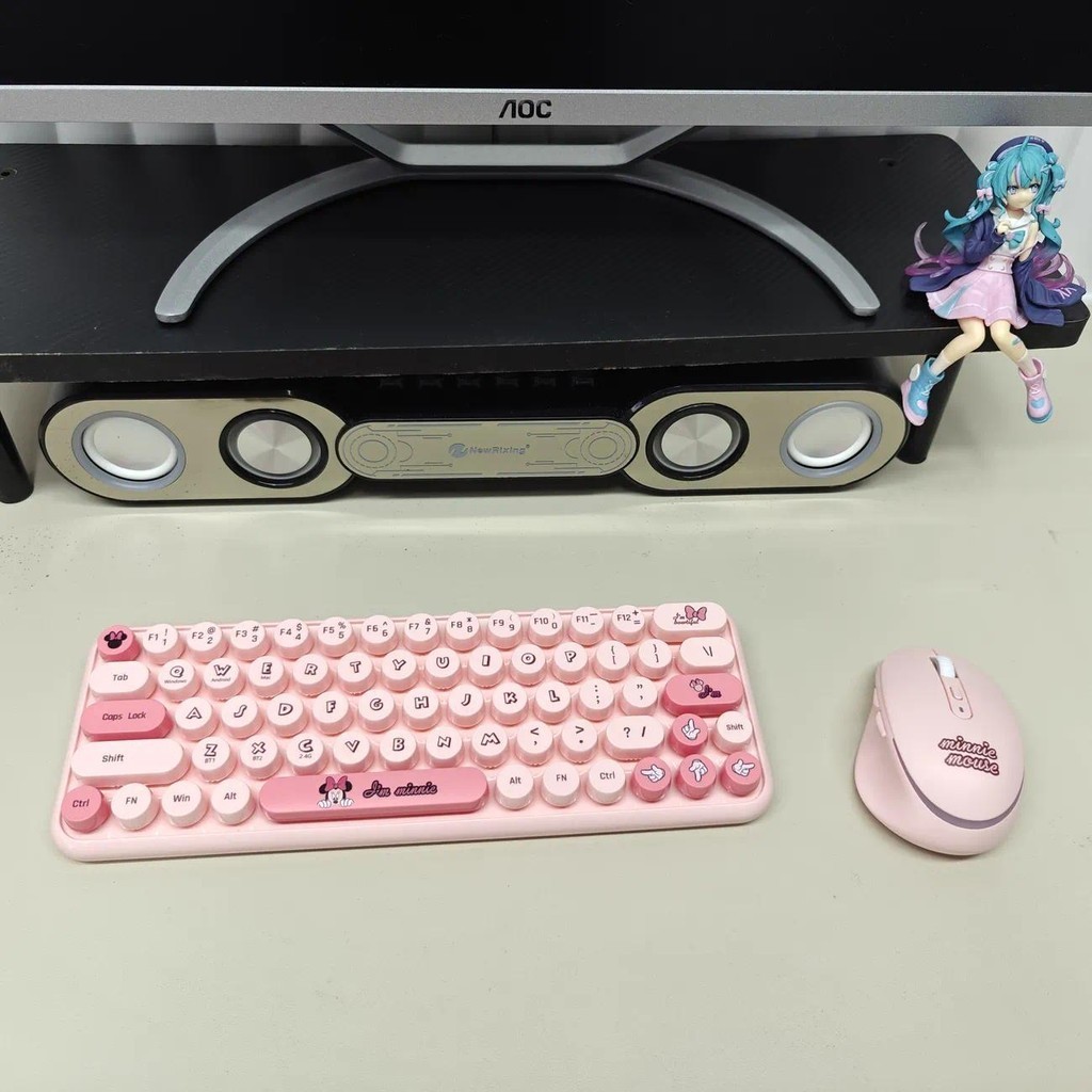65 Keys Disney DW-MK100 2.4GHz Bluetooth Dual Modes Wireless Keyboard ...