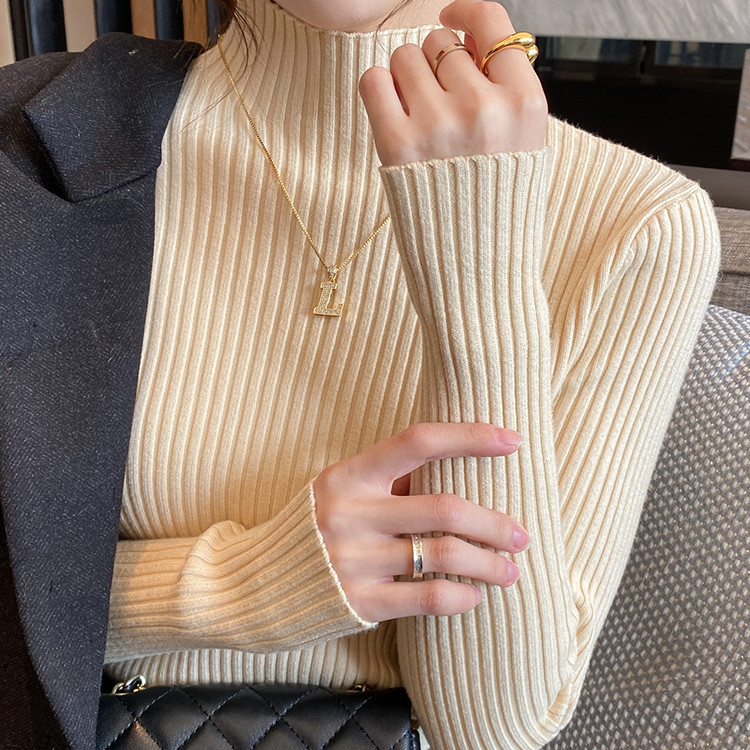 Women’s Woolen Knitwear Half Turtleneck Sweater