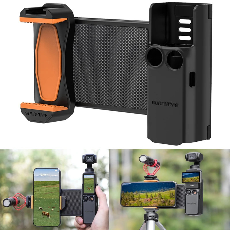 Multifunctional Phone Holder For DJI Pocket Expandable Phone Holder  Adapter Protective Frame Organiser for Osmo Pocket with Precise Hole