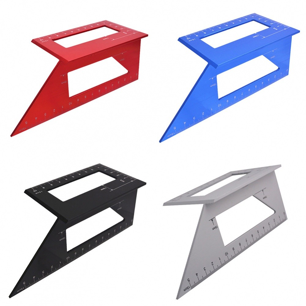 Gauge Ruler Aluminum Alloy Clear Standard Scale Measuring Woodworking