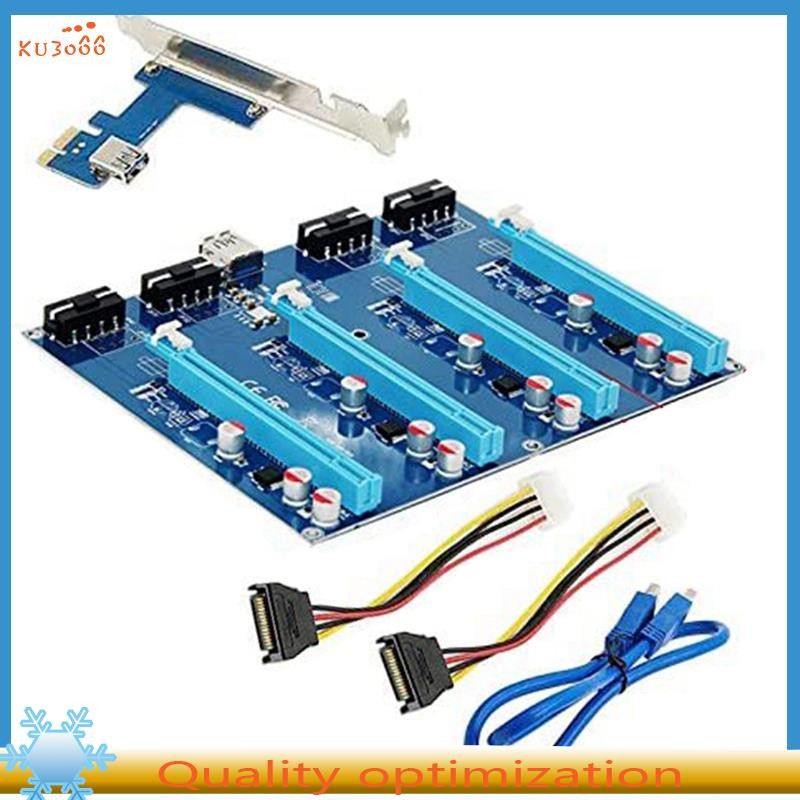 【ku3066】☆ PCI-E 1X Expansion Kit PCI Express 1 to 4 Port PCI Express ...