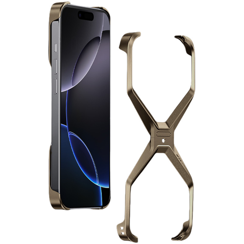 Aluminum Alloy X-shaped Metal Frame for iPhone 16 Pro Max | Shopee ...