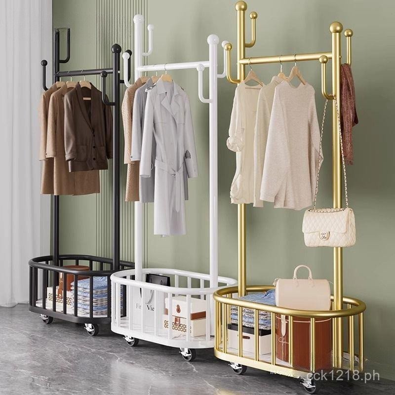 Storage Vertical Living Room Clothes Rack Lightweight Hat Rack Mobile ...