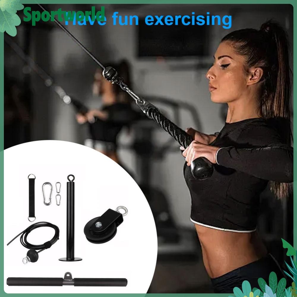 Fitness DIY Pulley Cable Machine Attachment Loading Pin LAT Pull Down ...