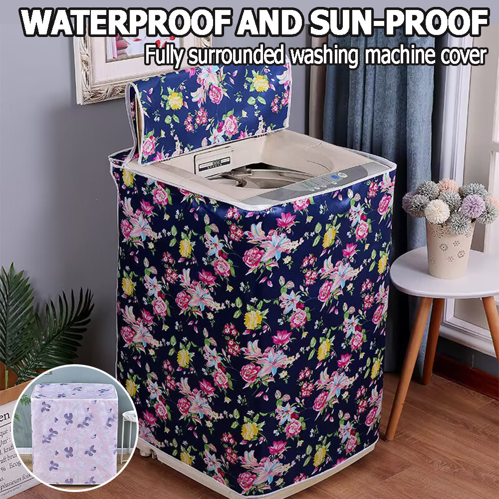 Waterproof Washing Machine Dust Cover Double Tub Topload Sunscreen Top ...