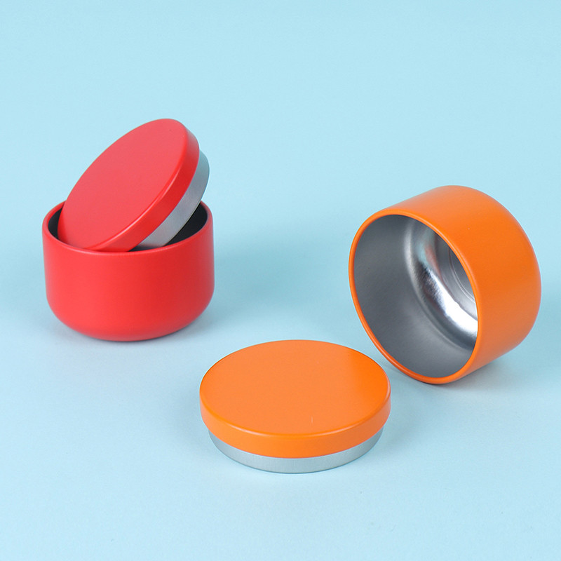GMARTY Portable Solid Color Mini Tin Box Tea Sealed Jar Packing Box ...