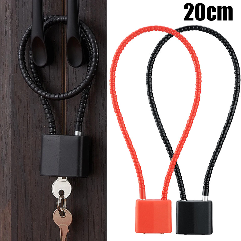 Steel Wire Padlock 20cm Anti-theft Cable Lock for Locker Luggage ...