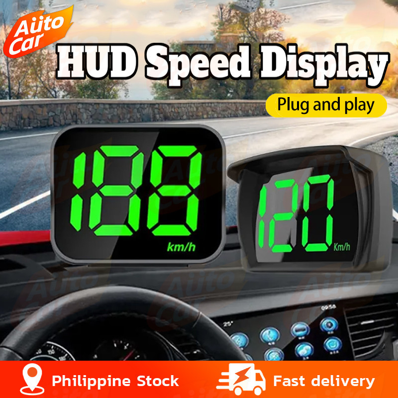 thumbnail image 2 of Car HUD Headup Display KM/H MPH GPS Digital Speedometer With LED Large Font Display I.1142674555 2 of 14